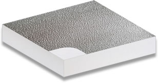 Pannello soffitto in silicato ad alta densità rivestito in alluminio goffrato
