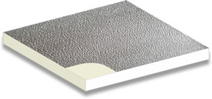 Pannello soffitto in silicato ad alta densità rivestito in alluminio goffrato