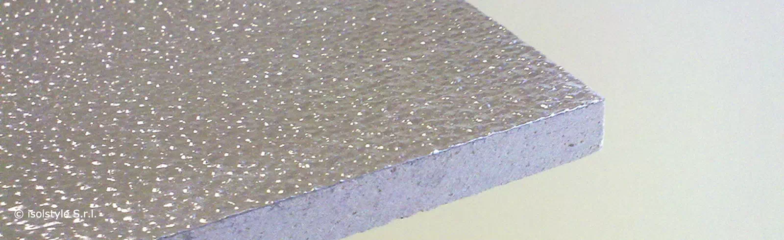 Pannello in silicato di calcio ad alta densita rivestito in alluminio goffrato